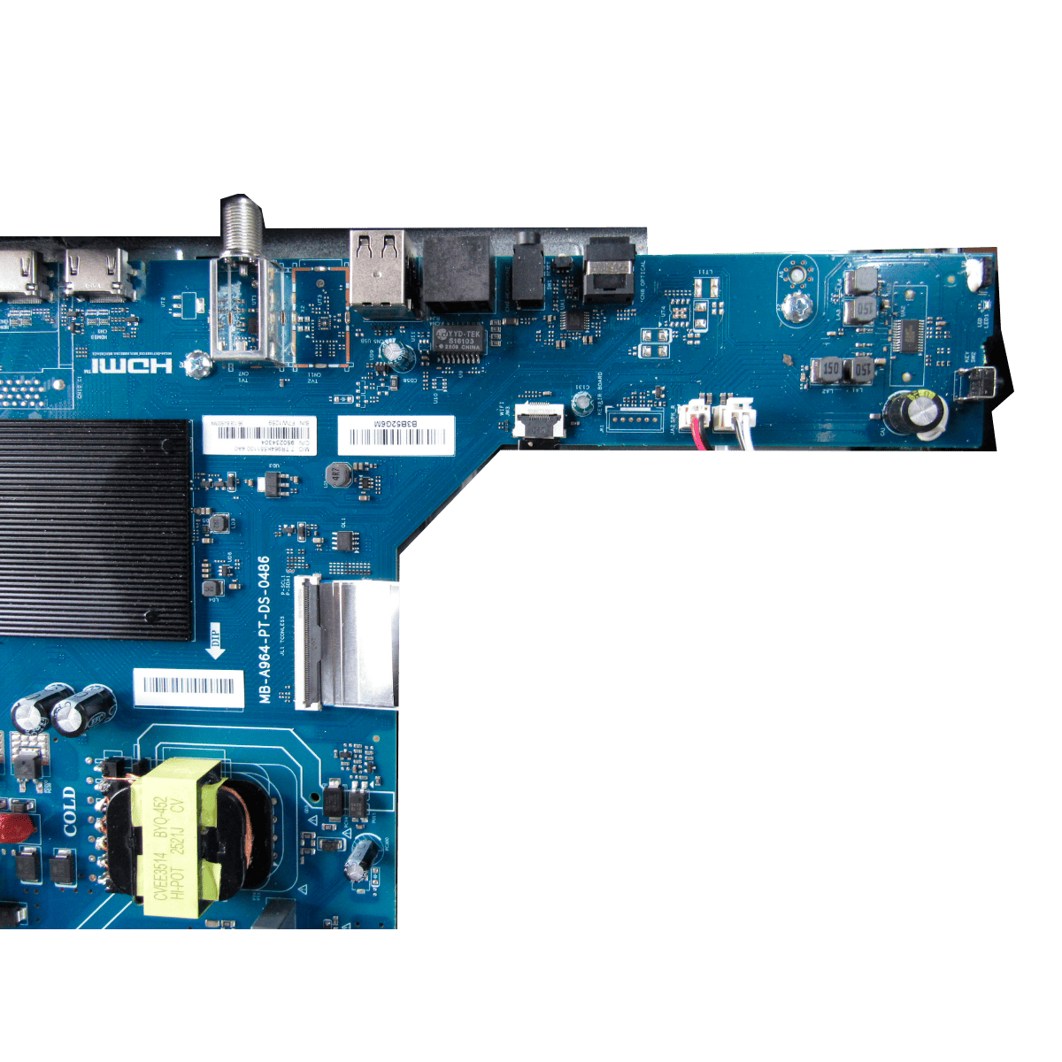 BOARD / PLACA PRINCIPAL TV FINLANDEK – MB-A964-PT-DS0486 - Imagen 2